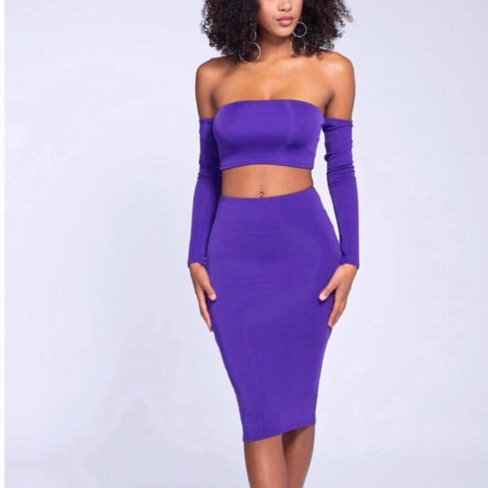 Pretty In Purple Two Piece Set